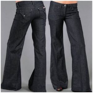 HUSDON Wide-leg Lightweight Mid-rise Jeans Size 28